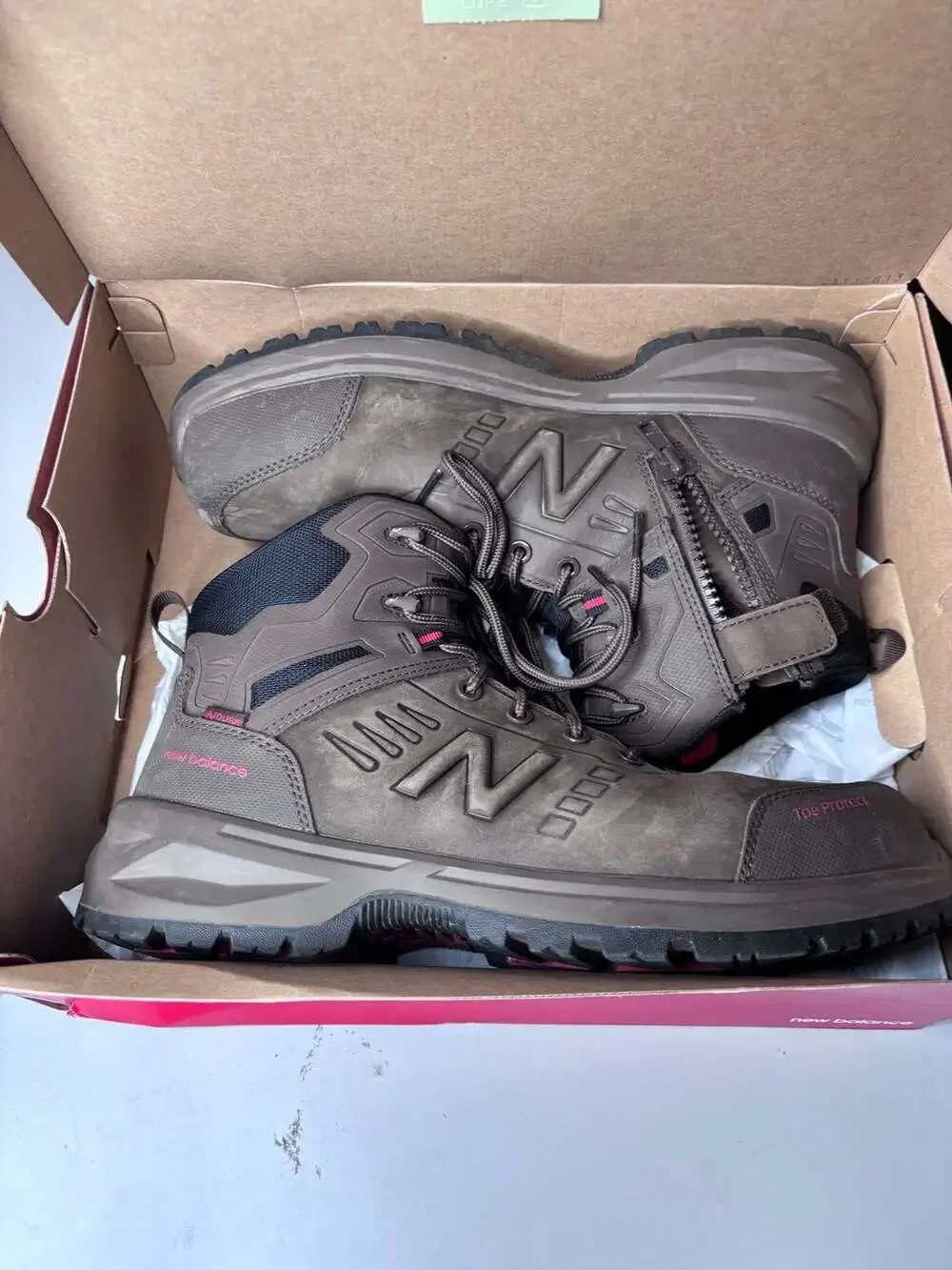 Men's New Balance Work Calibre Composite Zip Boots Electrical Hazard size12